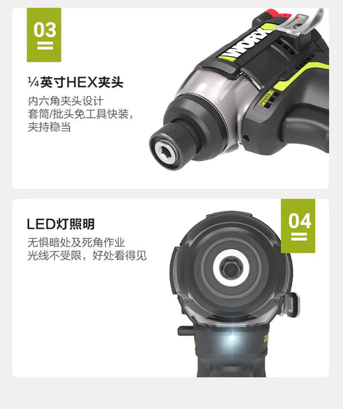 威克士Worx WU132X 12V無刷智能起子機