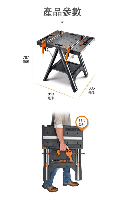 威克士Worx WX051 多功能工作台