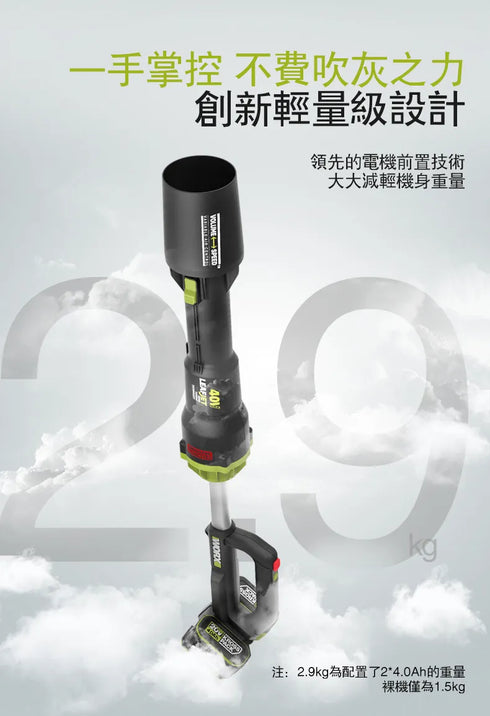 威克士Worx WD585 20Vx2 無刷吹風機