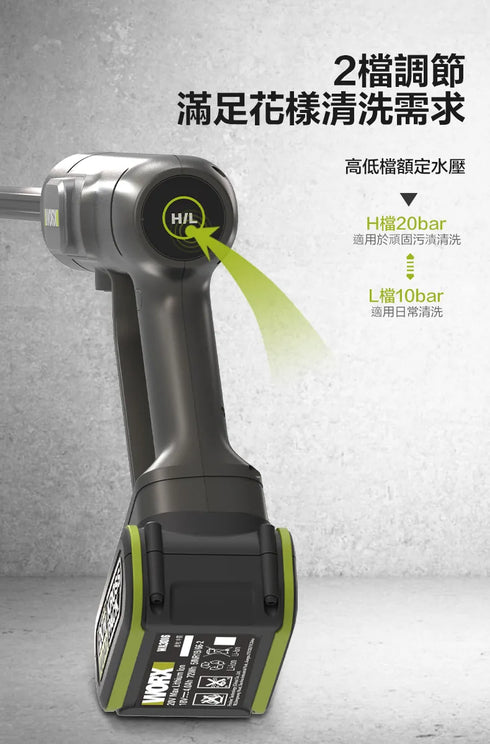威克士Worx WU623 20V 高壓清洗機