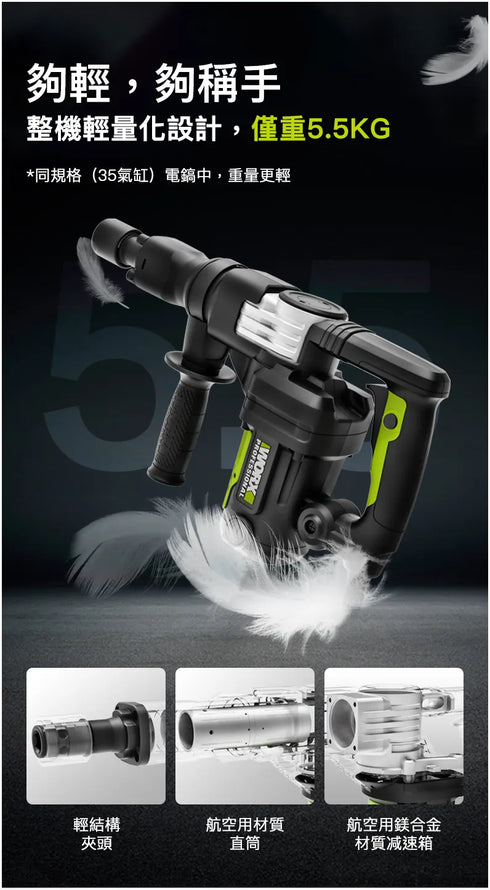 威克士Worx WU359X 220V電鎬