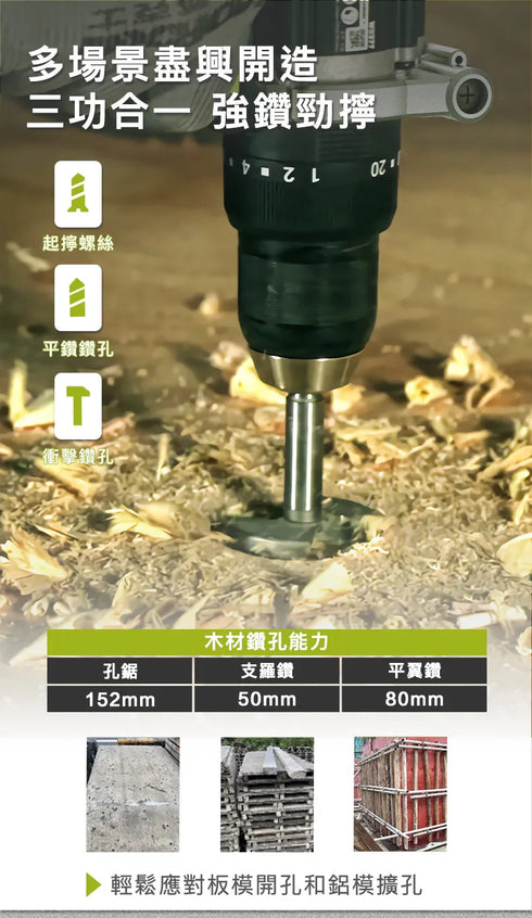 威克士Worx WU377 20V 無刷衝擊電鑽