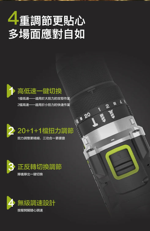 威克士Worx WU377 20V 無刷衝擊電鑽