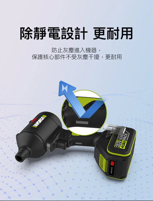 威克士Worx WU093 20V 無刷手提吹風槍