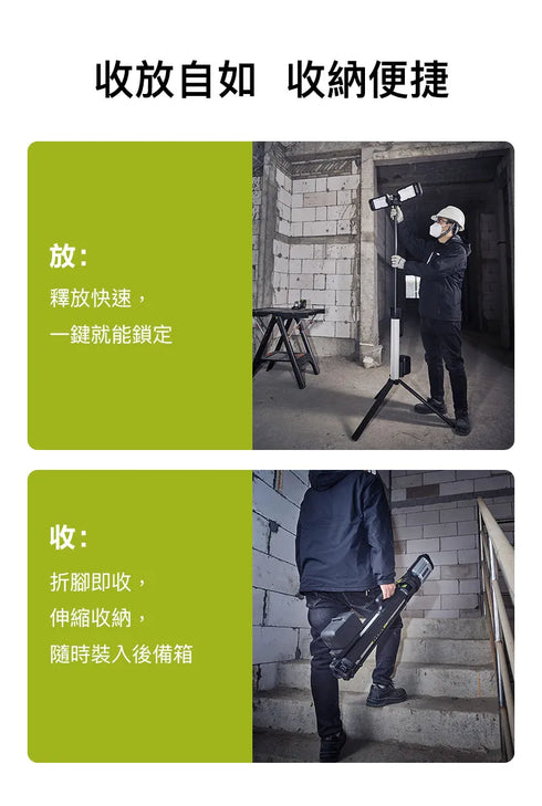 威克士Worx WU029 20V 伸縮工作照明燈