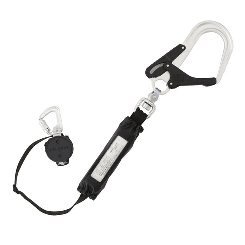 田島Tajima A1HAKR-WL8BK全身式安全帶連小型捲線式尾繩兩條 (均碼)