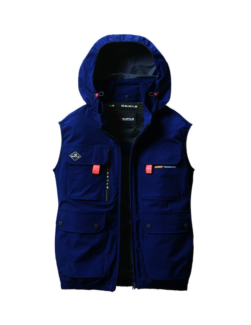 Burtle Aircraft AC2034彈性防UV連帽風扇背心 (背部出風) (淨衫) (現貨發售)