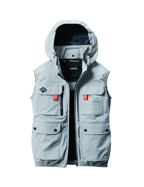 Burtle Aircraft AC2034彈性防UV連帽風扇背心 (背部出風) (淨衫) (現貨發售)