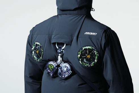 Burtle Aircraft AC2034彈性防UV連帽風扇背心 (背部出風) (淨衫) (現貨發售)