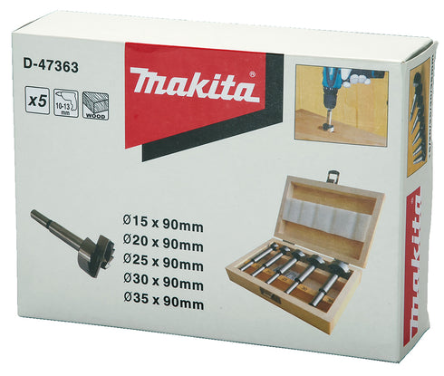 牧田Makita D-47363 5支裝平底鑽咀套裝