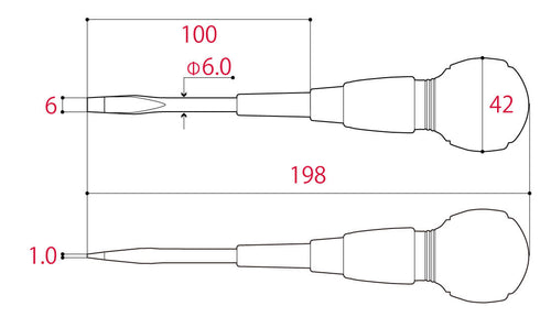 角田Tsunoda DD系列通頭防電螺絲批