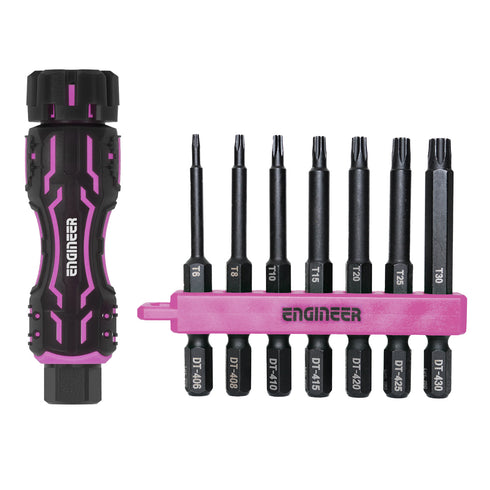 工程師Engineer DZ-83P迷你轉蓋批咀手柄連星批咀套裝 (粉黑)