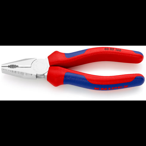 凱尼派克Knipex 03 05 160 / 180 / 200厚膠柄鍍鉻平咀鉗