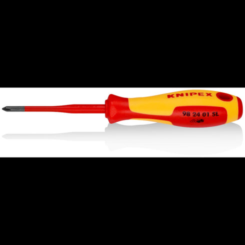 凱尼派克Knipex 98 24 01 / 02 SL 4"窄身絕緣十字螺絲批