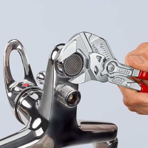 凱尼派克Knipex 86 03 150 / 180 / 250快速調較無牙膠柄棘輪式鍍鉻水泵鉗