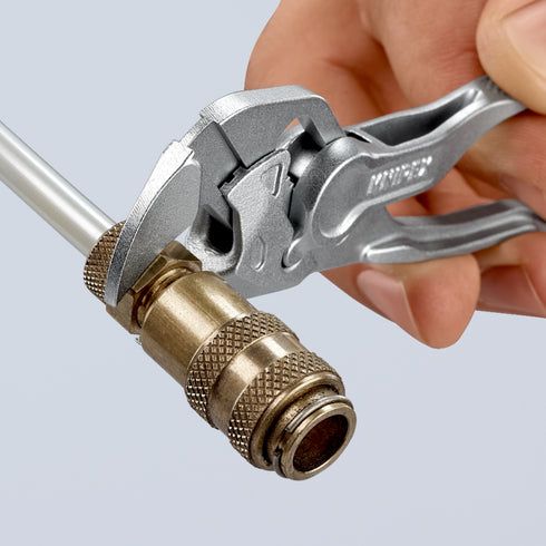 凱尼派克Knipex 86 04 100 4"迷你快速調較棘輪式鍍鉻水泵鉗