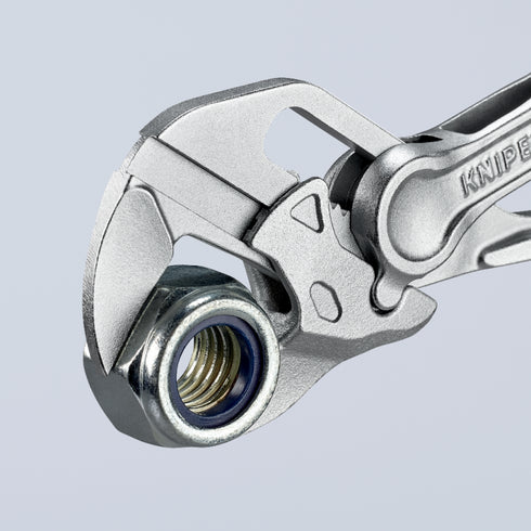 凱尼派克Knipex 86 04 100 4"迷你快速調較棘輪式鍍鉻水泵鉗