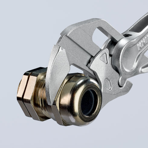 凱尼派克Knipex 86 04 100 4"迷你快速調較棘輪式鍍鉻水泵鉗