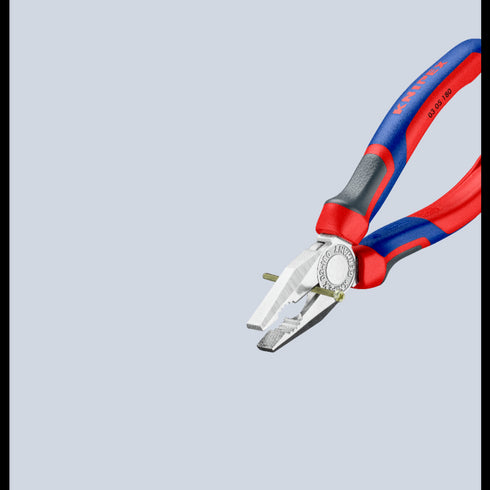 凱尼派克Knipex 03 05 160 / 180 / 200厚膠柄鍍鉻平咀鉗