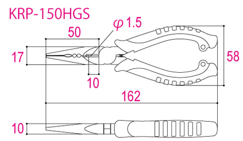 角田Tsunoda KingTTC RP系列彈簧尖咀鉗