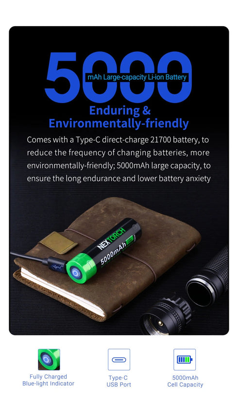 NEXTORCH T10L白鐳射戰術手電筒