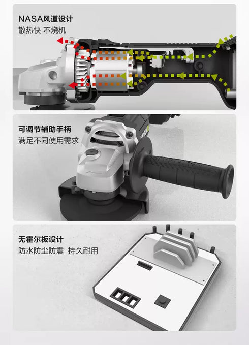 威克士Worx WU805 20V無刷4"幼柄調速磨機