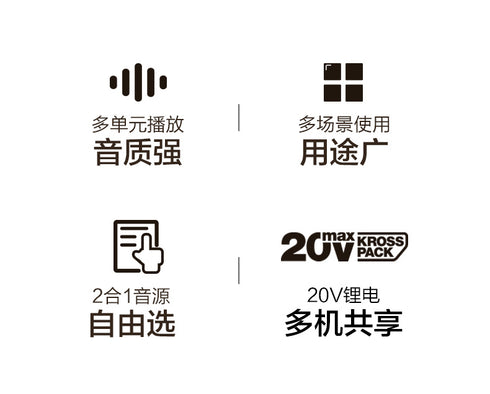 威克士Worx WU009 20V 藍牙音箱