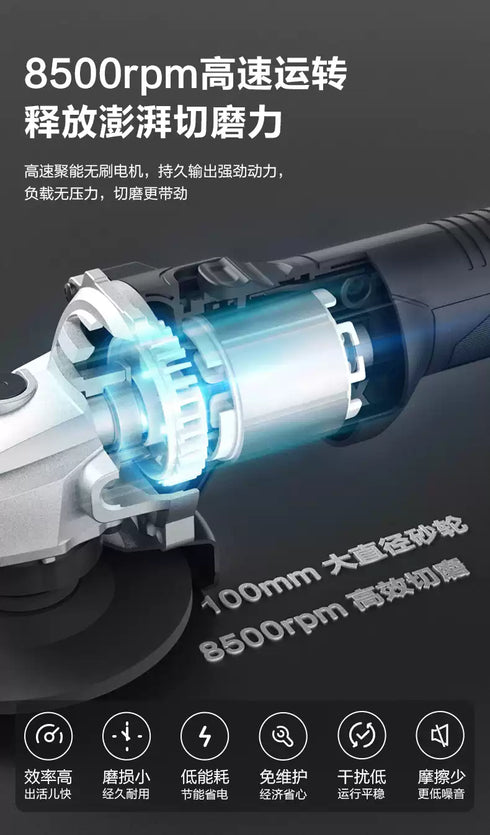 威克士Worx WU805 20V無刷4"幼柄調速磨機