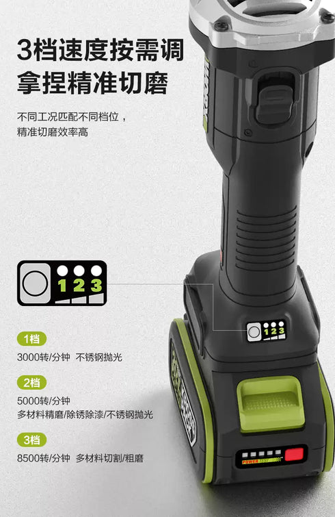 威克士Worx WU805 20V無刷4"幼柄調速磨機