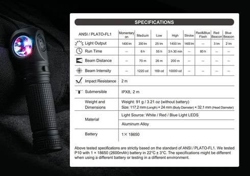 NEXTORCH P10三光源多用途拐角燈