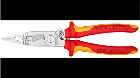 凱尼派克Knipex 13 96 200絕緣柄多用途電工鉗