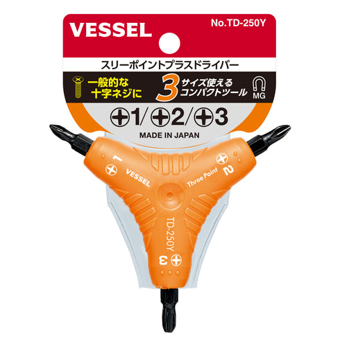 Vessel TD-250Y Y型柄十字螺絲批
