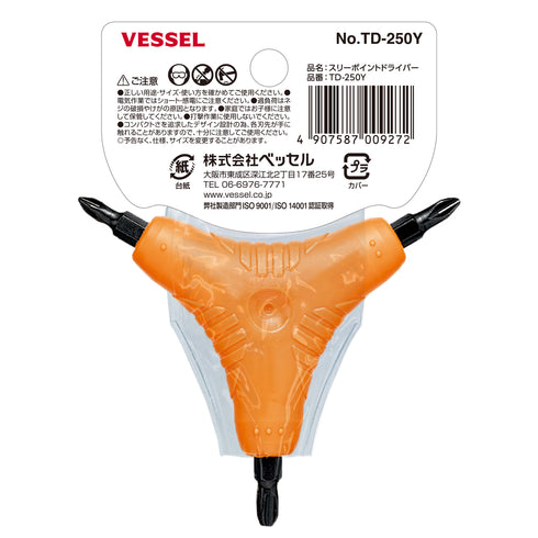 Vessel TD-250Y Y型柄十字螺絲批
