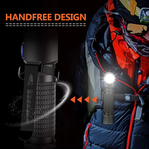 Nicron B74UV磁吸曲頭白光及UV電筒