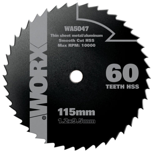威克士Worx WA5047 HSS 多用途鋸片 (115mm, 60T)