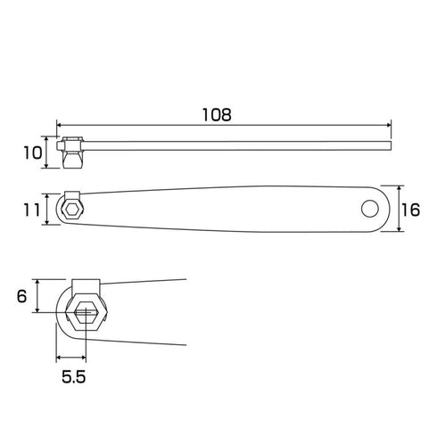 Anex 6102-T超薄橫向螺絲批 (+1/+2/-6三件裝)