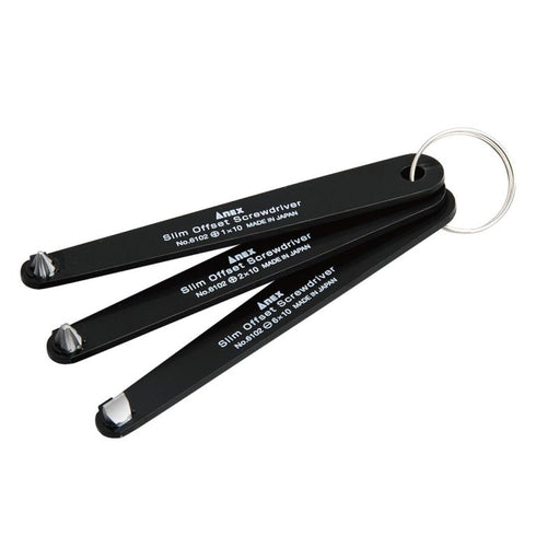 Anex 6102-T超薄橫向螺絲批 (+1/+2/-6三件裝)