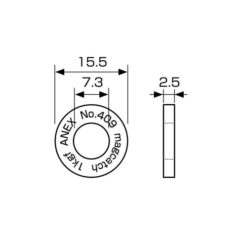 Anex 409超薄批咀磁環