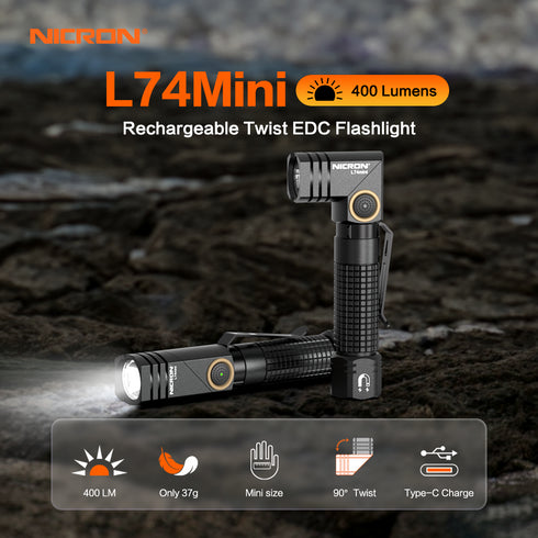 Nicron L74mini迷你磁吸曲頭電筒