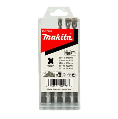 牧田Makita D-17784 5件四坑石屎鑽咀套裝
