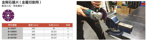 牧田Makita 金剛石鋸片 (金屬切割用)