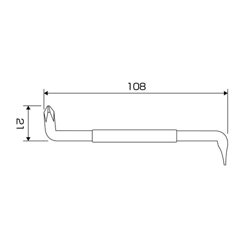 Anex 6002 Z型迷你十字及一字批 (2支裝)