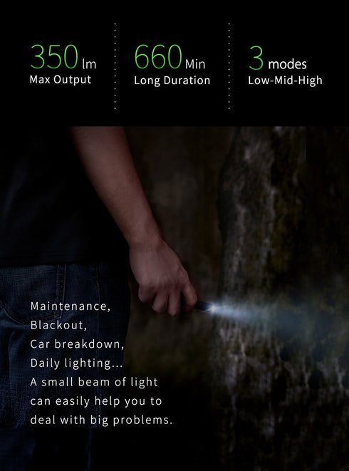 NEXTORCH Type-C直充筆形手電筒K3R