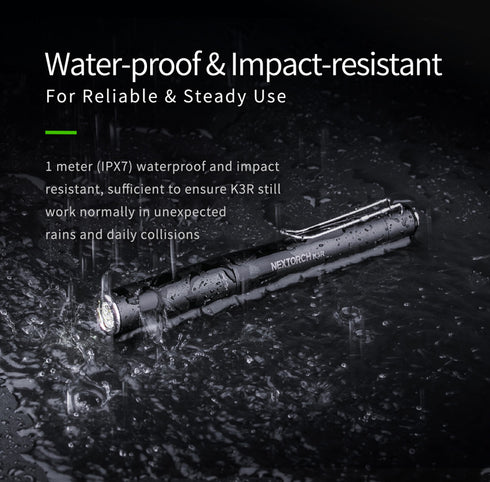 NEXTORCH Type-C直充筆形手電筒K3R