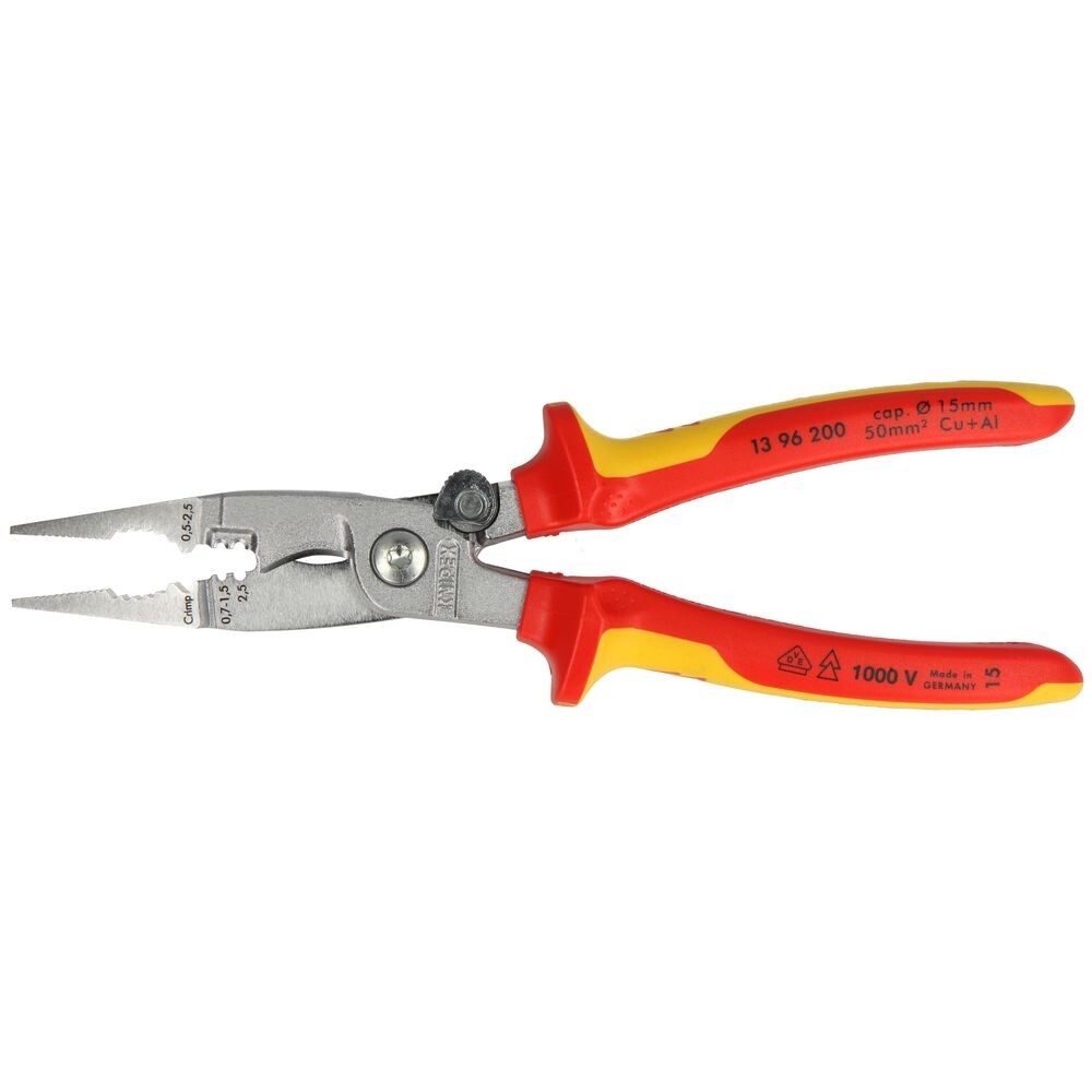 凱尼派克Knipex 13 96 200絕緣柄多用途電工鉗– 達成電子五金量具有限公司