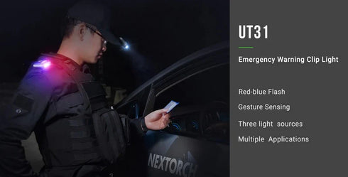 NEXTORCH UT31紅藍警閃多功能夾燈