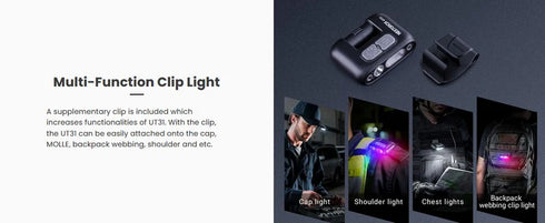 NEXTORCH UT31紅藍警閃多功能夾燈