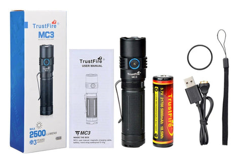 Trustfire MC3日常攜帶充電磁吸電筒