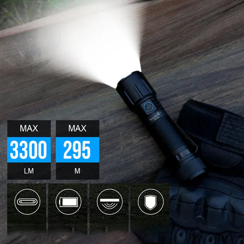 Trustfire MT26全金屬筒身充電磁吸電筒