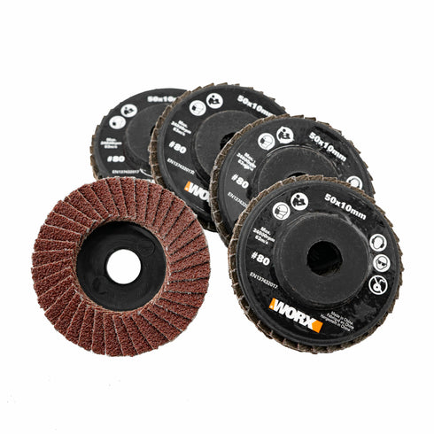 威克士Worx WA7260 50mm #80 砂光碟 (WX741 適用, 5件裝)